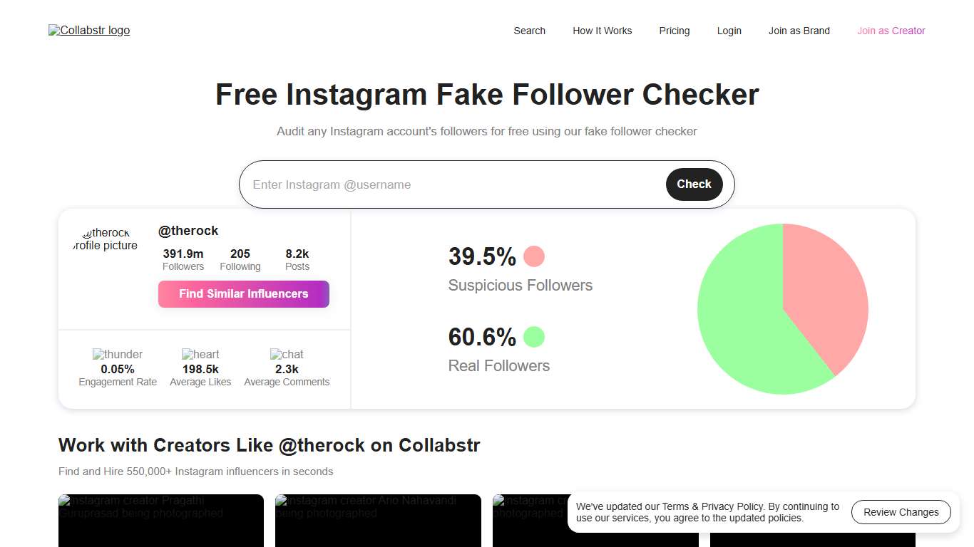 Free Instagram Fake Follower Checker Collabstr